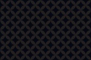 Geometric pattern with circular shapes on dark background. Geometric decoration. Modern trendy abstract pattern vector