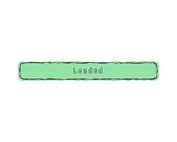 Loading bar status icon. illustration. loaded icons. Download progress. Donload or Upload. Hand-drawn sketch. vector