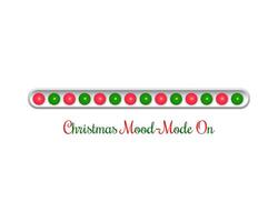 Christmas loading. Web progress bar in ball toy style. Greeting card, web banner, landing page, brochure or poster template. illustration for t-shirt design. vector