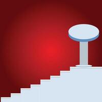 Premium quality Minimal product display Stairis product presentation modern stand product display background vector