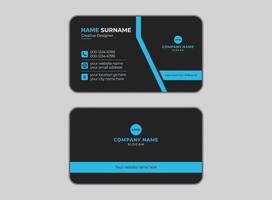 Simple business card template design vector