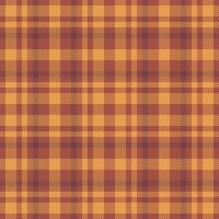 Blank background plaid, harmony tartan seamless textile. Continuity texture pattern fabric check in red and orange colors. vector