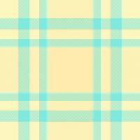 Part fabric tartan texture, goose textile background check. Asymmetric seamless pattern plaid in light and yellow colors. vector