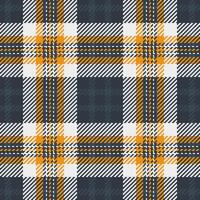 Carnival texture check seamless, black background fabric. Model pattern tartan plaid textile in dark and white colors. vector