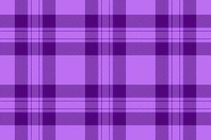 Single plaid textile, love fabric tartan check. Floor background texture pattern seamless in violet color. vector