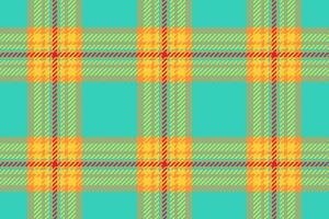Seamless tartan pattern of plaid textile with a check texture background fabric. vector