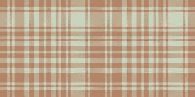 Art textile seamless pattern, checking tartan background. Backdrop plaid fabric check texture in orange and light colors. vector