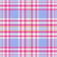 Seamless background fabric of plaid pattern with a textile check tartan texture. vector