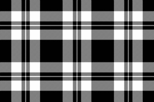 Tribal pattern textile fabric, minimal plaid texture seamless. Nostalgic background tartan check in black and white colors.