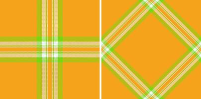 Textile background texture of plaid check pattern with a tartan seamless fabric . Set in nature colors for modern carpets stylish living rooms. vector