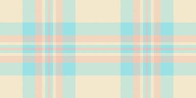 African seamless textile fabric, printing plaid tartan check. Colour pattern background texture in light and cyan colors. vector