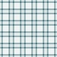 Realistic background seamless tartan, table cloth pattern plaid fabric. Print check textile texture in white and cyan colors. vector