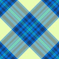 Style fabric pattern, sparse texture background check. Service textile seamless tartan plaid in cyan and light colors. vector