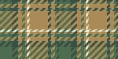 Neat textile pattern , hat tartan plaid fabric. T-shirt check texture background seamless in pastel and amber colors. vector