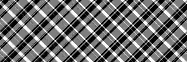 Back to school check plaid tartan, symmetry fabric textile. Luxurious pattern seamless texture background in gray and black colors. vector