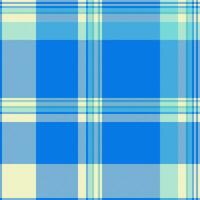Size pattern tartan fabric, production plaid seamless check. Trendy background textile texture in cyan and light colors. vector