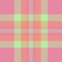 Infant background plaid seamless, nostalgia texture tartan textile. Package fabric check pattern in red and light colors. vector