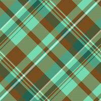 India check texture textile, brand pattern background tartan. Surface fabric seamless plaid in orange and mint colors. vector