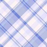Pillow background plaid textile, real check pattern. Art tartan seamless texture fabric in blue and light colors. vector