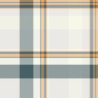 Open fabric textile seamless, copy space check pattern tartan. Performance plaid background texture in white and sterling silver colors. vector
