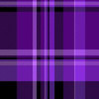 Repeatable patterns texture fabric , outfit textile pattern background. Periodic plaid tartan check seamless in violet and black colors. vector