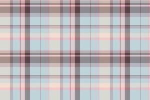 Border pattern plaid textile, lumberjack fabric seamless check. Attire tartan background texture in light and pastel colors. vector