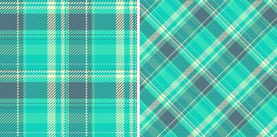 Check textile of tartan pattern fabric with a background texture plaid seamless. Set in summer colors. Cozy living room ideas. vector
