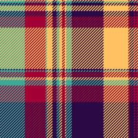 Repeating textile background check, creation texture tartan. Adorable seamless plaid fabric pattern in amber and dark colors. vector