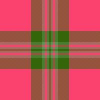 Shabby pattern fabric, aesthetic textile texture background. Classy seamless plaid tartan check in green and red colors. vector