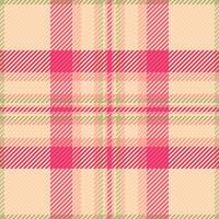 Flow background plaid seamless, mid tartan texture check. Variation pattern fabric textile in red and orange colors. vector