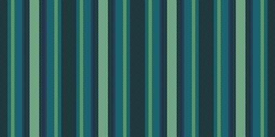 Over seamless pattern background, delicate vertical stripe textile. Room texture fabric lines in cyan and black colors. vector