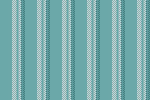 Scenery stripe lines, vertical textile texture pattern. Coat vertical background fabric seamless in cyan and white colors.