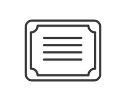 Quality certificate icon. Graduation degree diploma of university, college, school, other education training or course. Achievement or award document badge. vector