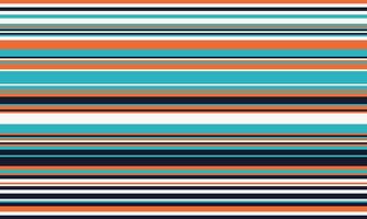 Geometric stripes seamless pattern with horizontal lines in varied colours, creating an abstract background. Ideal for textile design, wallpaper, or graphic prints. vector