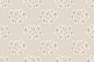 Floral seamless pattern of fabric design. Flower background print texture. vector