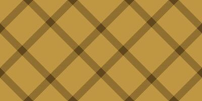 Professional background seamless, genuine tartan plaid pattern. Artwork textile texture check fabric in amber color. vector