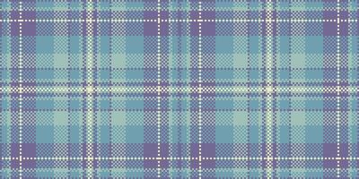 Warm fabric plaid background, modern textile seamless texture. Open pattern check tartan in pastel and cyan colors. vector