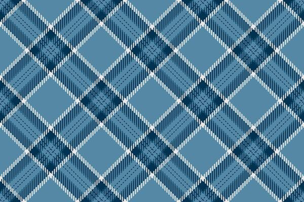 Tone textile fabric texture, scotland pattern check . Packaging plaid tartan seamless background in cyan and white colors.