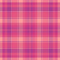 Refresh pattern texture textile, style fabric tartan background. Random check plaid seamless in red and pink colors. vector