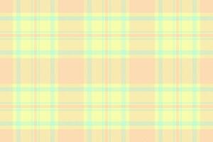 Yard pattern seamless plaid, magazine texture background tartan. Repetition textile check fabric in light and lime colors. vector