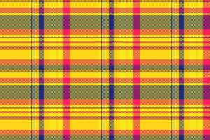 Stitch tartan texture fabric, cotton background seamless pattern. Podium check plaid textile in bright and red colors. vector