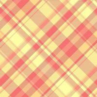Wine plaid texture check, spanish tartan seamless textile. Volume background fabric pattern in red and amber colors. vector