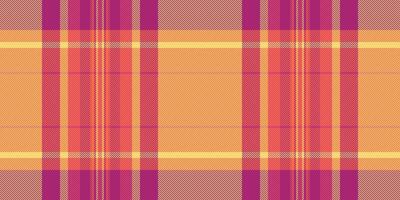 Image fabric background pattern, spring plaid tartan . Famous texture textile check seamless in red and yellow colors. vector