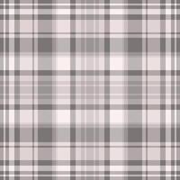 Deco fabric seamless, nyc textile texture pattern. Presentation tartan check plaid background in grey and white colors. vector