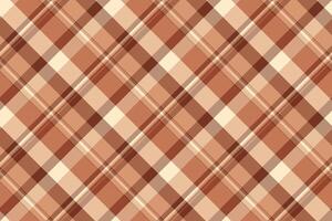 Italian seamless tartan plaid, bandana textile background. Site texture fabric check pattern in orange and red colors. vector