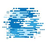Abstract flat dynamic background isolated on white. Blue geometric motion shapes. Colorful pattern for cover design, poster, card, greeting, business, decoration vector
