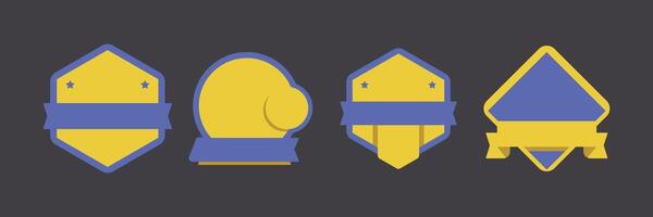 Modern Flat Badge and Label Collection vector