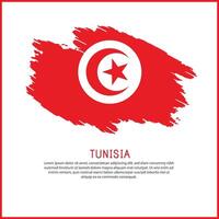 a poster with the word Tunisia be on it vector