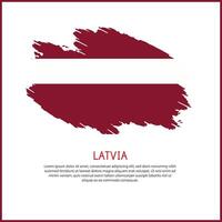 a poster with the word Latvia be on it vector