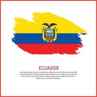 a poster with the word Ecuador be on it vector